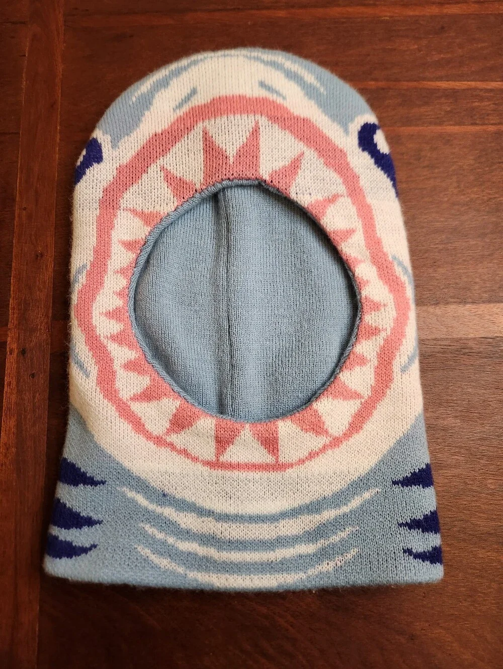 Light Blue Kids Shark Balaclava Hat